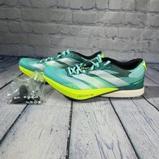 Adidas Adizero Avanti XC Track Spikes Aqua White JR5077 Men's Sz 6.5 Womens 7.5