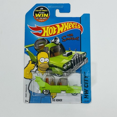#ad Hot Wheels Simpson#x27;s The Homer Green Car Bubble Windows HW City 2013 $18.00