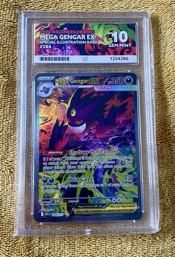 Pokémon Mega Gengar Ex 284 Ace 10 PERFECT SUBGRADES Special Illustration Rare