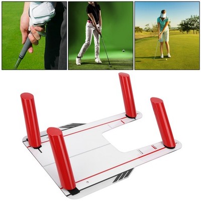  Swing Trainer Putting Mirror Board PC Unbreakable Practice Swing SET