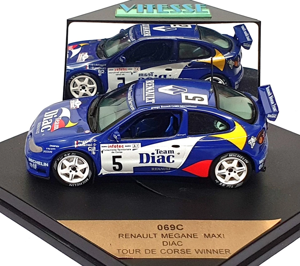 Vitesse escala 1/43 069C - Renault Megane Maxi #5 ganador Tour de Corse Foto 3 de 4