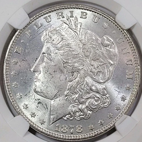 1878 7TF/8 WEAK. Reverse of 1878. With Strong Luster Nice Coin! FREE SHIPPING