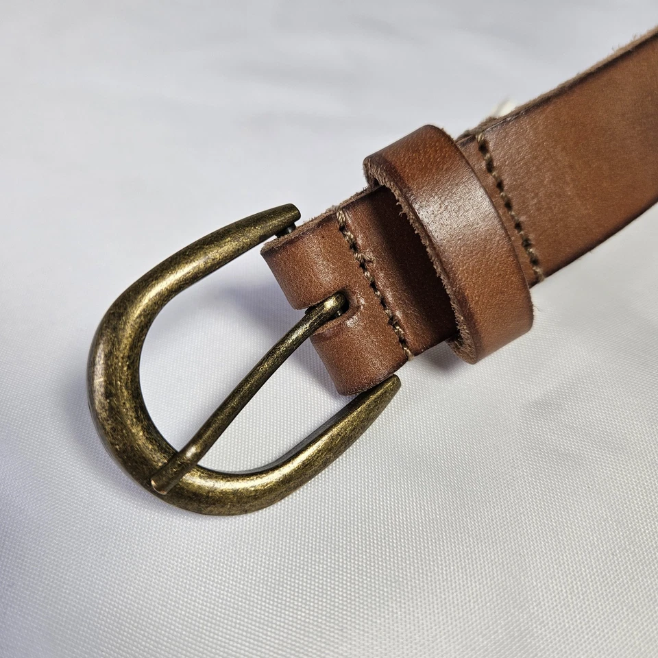 Lucky Brand Women’s Leather Belt Tan Size Small – Western Stitch Detail - Image 4 of 4