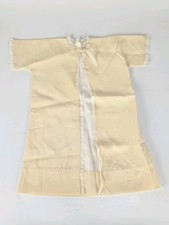 VTG Silk Lined BABY CAPE COAT Christening Gown Pure Rayon Embroidered Detail