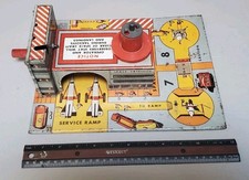 VINTAGE 50's SPACE STATION SATELLITE TIN WIND UP AS IS