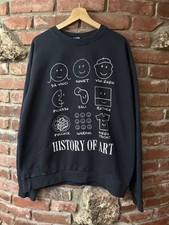 Mega Yacht History Of Art Crewneck Sweatshirt Size L Made In USA