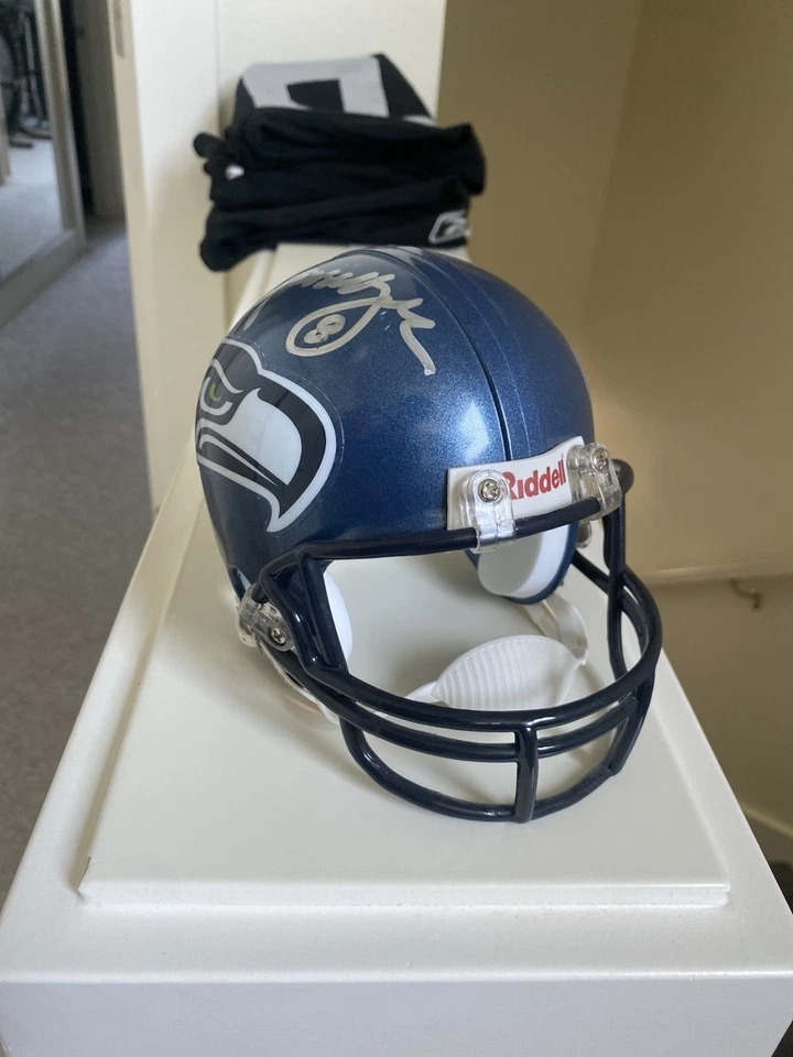 Minicasco firmado coleccionable Matt Hasselbeck Seattle Seahawks Foto 2 de 4