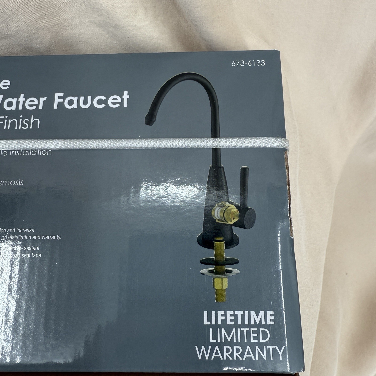 Plumb Works Drinking Faucet for Kitchen Sink Single Hole Matte Black