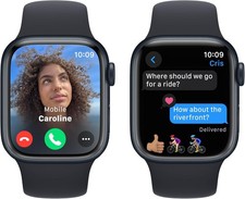 Apple Watch Series 9 GPS 41mm Smartwatch with Midnight Aluminum Case Band 2024