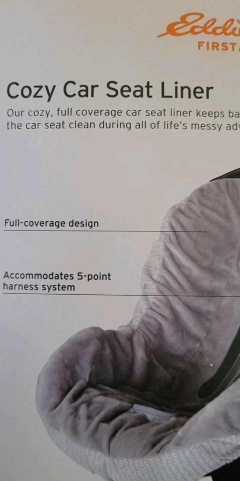 Forro de asiento de coche, Eddie Bauer, gris, nuevo en paquete, lavado a máquina Foto 4 de 4