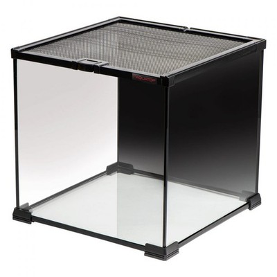 TERRATOP 7.1-Gal Terrarium Cube w/ Mesh Top, Ventilated Habitat for Reptiles