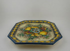 Vintage Caltagirone Pottery Italy Hand Painted Wall Plate Signed By E. Margarone — photo 6