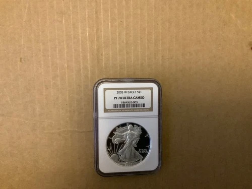 2005-W SILVER AMERICAN EAGLE PROOF NGC PF70 ULTRA CAMEO