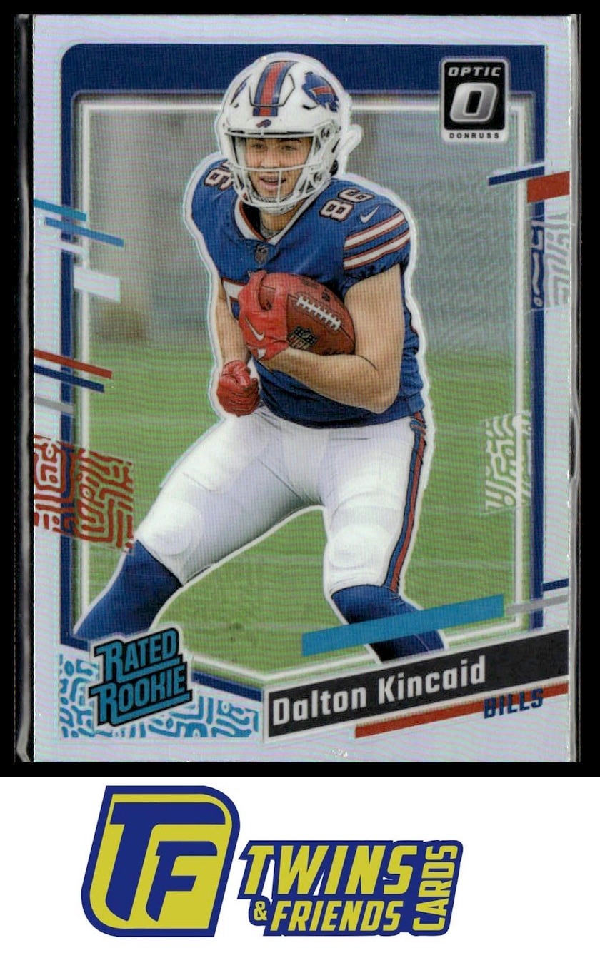 2023 Donruss #308 Dalton Kincaid Optic Rated Rookie Preview Holo Prizm