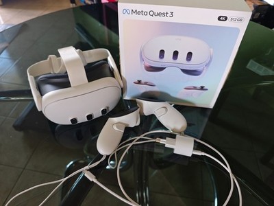 META QUEST 3 VR 4K 512GB VIEWER KOMPLETT MIT OVP. Wenig benutzt