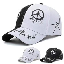Unisex Letter Pattern Snapback Baseball Cap Outdoor Adjustable Casual Sun Hat