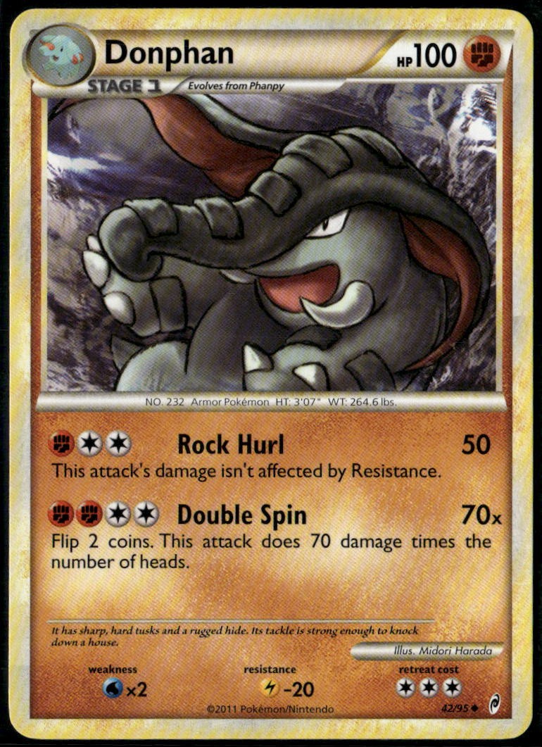 Donphan 42/95 Uncommon Call of Legends LP Pokemon Card