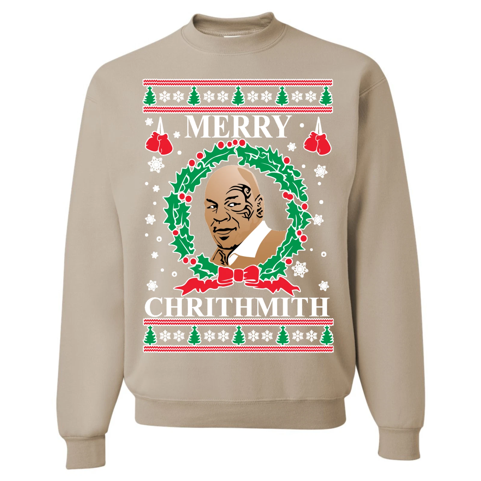 Mike Tyson Merry Christmas Crewneck Sweatshirt