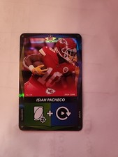 2024 UNO Elite Isiah Pacheco Dual Color Foil Green / Blue #134 Chiefs