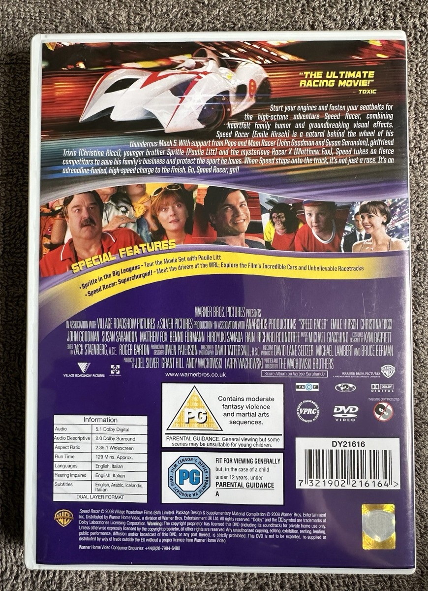 Speed Racer (DVD, 2008) 7321902216164 | eBay UK
