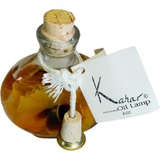 Kahar Co. Unscented Botanical Pansy Glass Oil Lamp Made in USA New/Sealed 8 oz