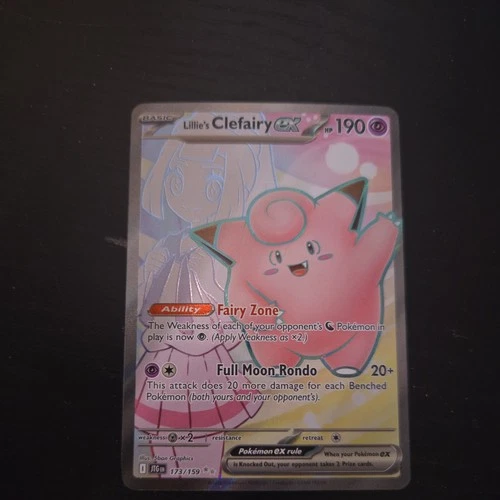 Pokémon - Lillie's Clefairy EX - Journey Together 173/159  PSA 10 Worthy!