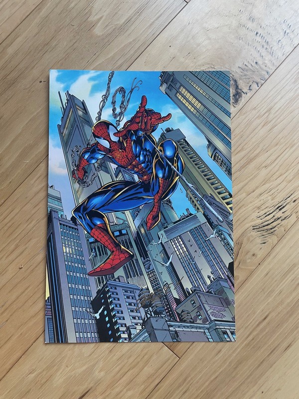 Spiderman Full Color Sample Sheet Mini Poster 8.5” by 12"