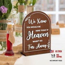 Memorial Table Sign For Wedding Reception - We Know You Would Be Here Today If