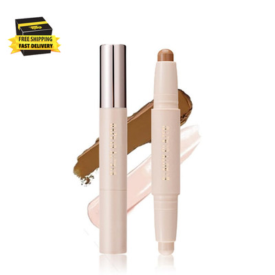 Cream Contour Sticks,Shades with Highlighter & Bronzer,Non-Greasy and Waterproof