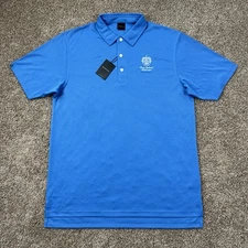 Trump National Bedminster Dunning Polo Shirt Men’s Size Large L Blue Golf NEW
