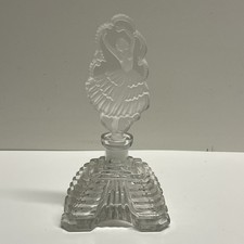 Antique Art Deco Perfume Bottle Dancer Stoppe...