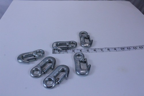 Hooks 3 1/2" Closed Loop Hooks w/Push Closure 3/8" diameter #389 Lot of 6