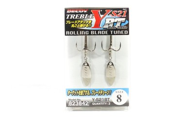 Decoy Y-S21BT Treble Hook Blade Treble Hooks Size 8 (3842)