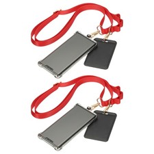 2Pcs Universal Cell Phone Lanyard for Concerts, Red