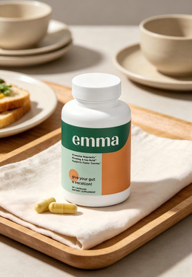 Emma Relief Digestive Supplement 60 Capsules Gut Health Bloating Gas Relief