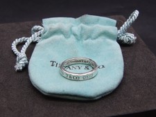 Anello a fascia stretta Tiffany & Co. 1837 in argento sterling 925 misura K R129