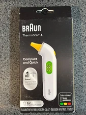 Braun IRT3515 ThermoScan 4 Compact Ear Thermometer-NEW, FACTORY SEALED