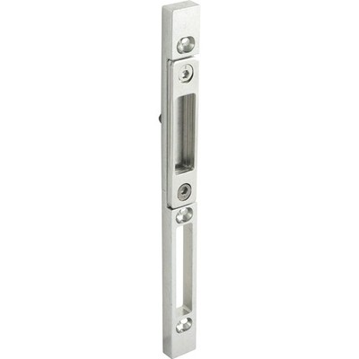 Schließblech F+ R m. verstell. Stahleinsätzen zu Z-TS u.G-TS, silber 55987