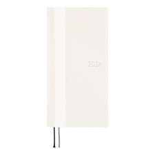 Hobonichi Planner 2026 weeks, white line/ivory, slim vertical