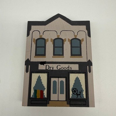Cats Meow Dry Goods Store 2 Sided Holiday Village Vintage 1985