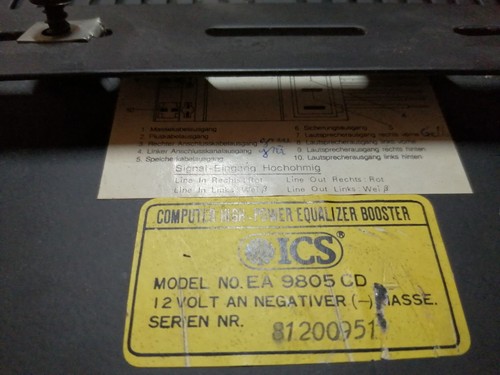 Ecualizador de alta potencia años 80 HiFi 90 EA9805CD - ICS/SEC 1985 Selectronic - Imagen 4 de 15