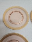 Set Of 4 Pink Rose Gold Encrusted 7.5 In Plates — photo 3