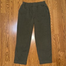 A New Day Pants Womens S Olive Green Pull On Elastic Waist