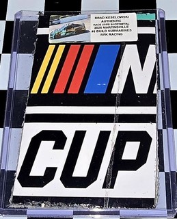BRAD KESELOWSKI RACE USED COMPOSITE 2026 MARTINS. #6 BUILD SUBMARINES NASCAR BK1