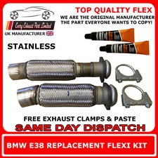 BMW E39 525d 530d BMW E38 730d Exhaust front Flexi Pipe Set Flex
