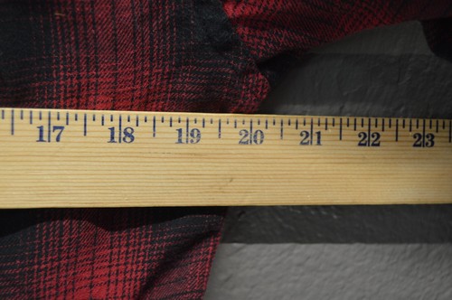 Burnside Skater Flannel Shirt Mens M Plaid 90s Y2K Grunge Lumberjack Red Modern - Picture 10 of 12
