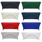 Your Chair Covers - Spandex Classroom (18" W) Open Back Rectangular Table Cover