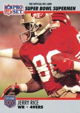 SUPERBOWL-SUPERMEN Jerry Rice  49ERS MVSU Delta-Devils HOF