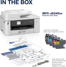 Brother MFC-J5340DW Wireless Business Color Inkjet All-in-One Printer 11”x17”