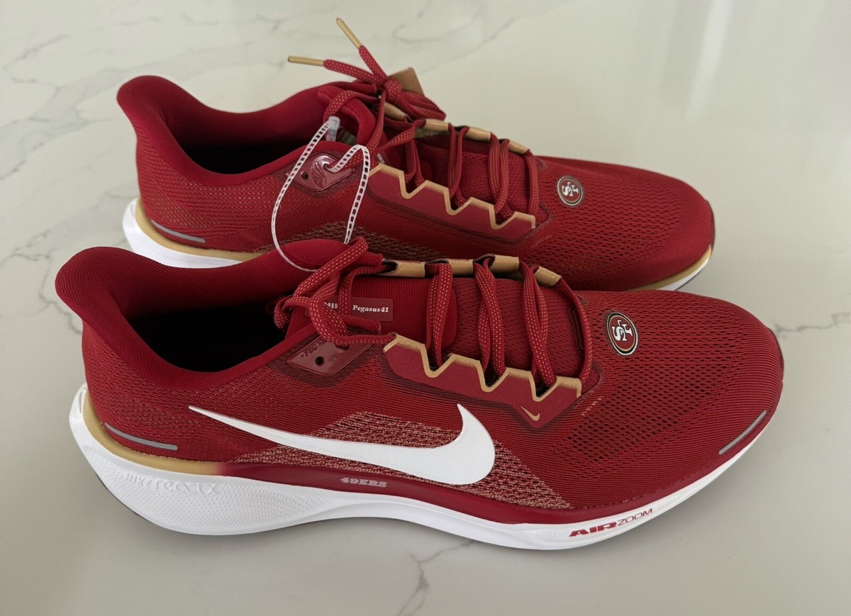 【26㎝】Nike Pegasus 41 49ers ランニングシューズ Unisex Nike Red San Francisco 49ers Zoom Pegasus 41 Running